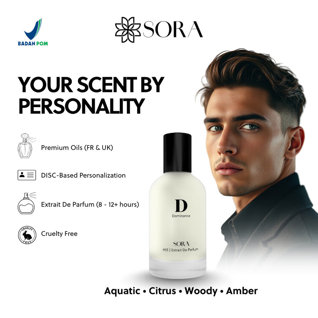 SORA D His Dominance Men 50ml Extrait De Parfum DISC Perfume Pria